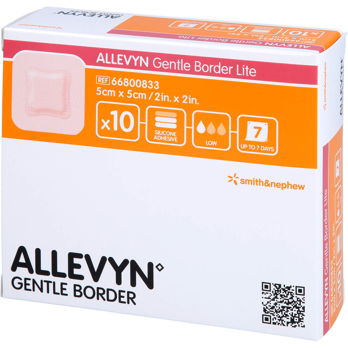 Allevyn Gentle Border Lite 5x5cm, 10 St. Pflaster