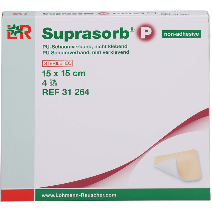 Suprasorb P PU-Schaumverband nicht klebend, 4 St VER