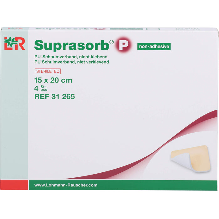 Suprasorb P Pu-Schaumverband nicht klebend 5x5cm, 4 St VER