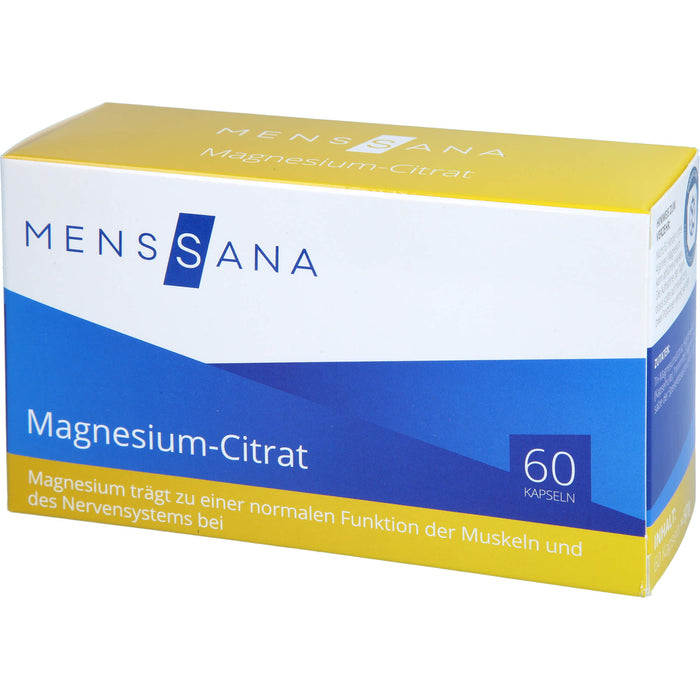 MensSana Magnesium-Citrat Kapseln, 60 pc Capsules