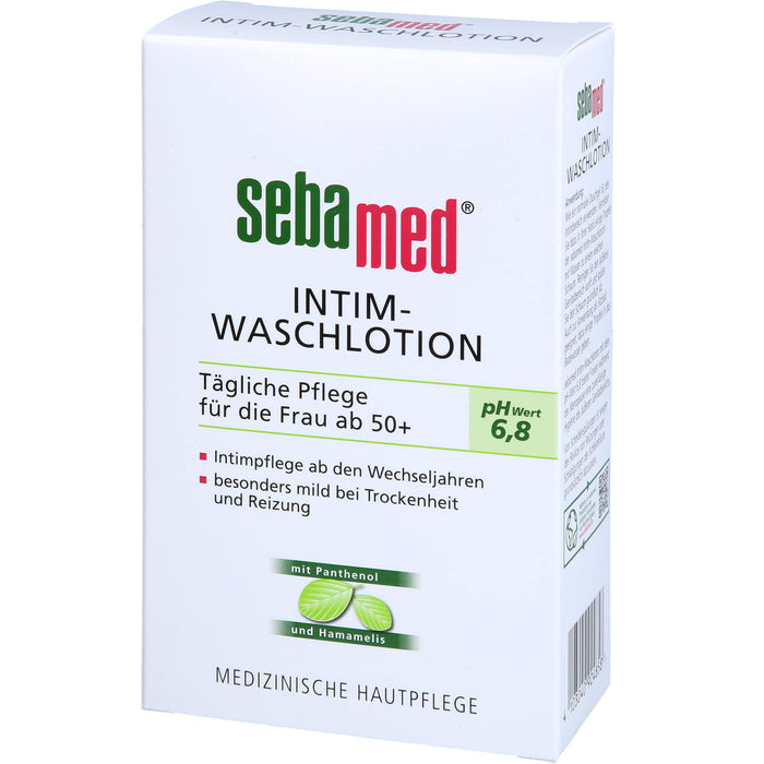 sebamed Intim-Waschlotion tägliche Pflege für die Frau ab 50+, 200 ml Savon liquide