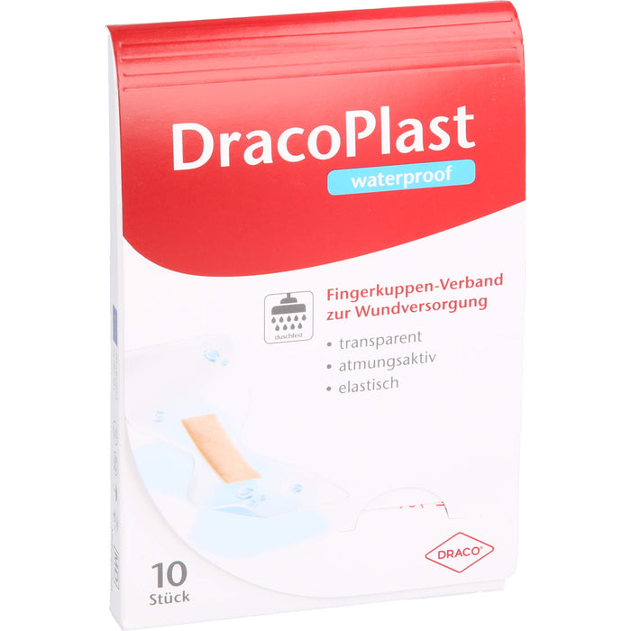 DracoPlast Waterproof Fingerkuppenverband, 10 pcs. Patch