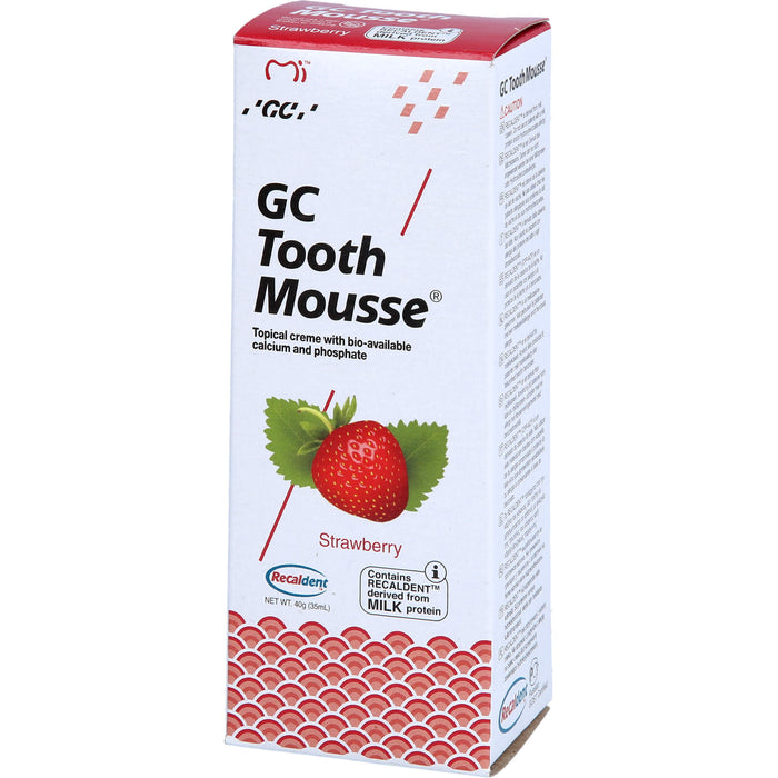 GC Tooth Mousse Erdbeere Creme, 40 g Dentifrice