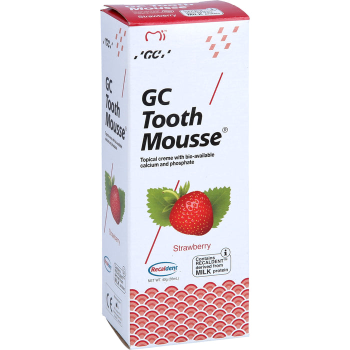 GC Tooth Mousse Erdbeere Creme, 40 g Zahncreme