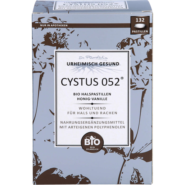 Dr. Pandalis CYSTUS 052 Bio Halspastillen Honig-Vanille, 132 pcs. Pastilles