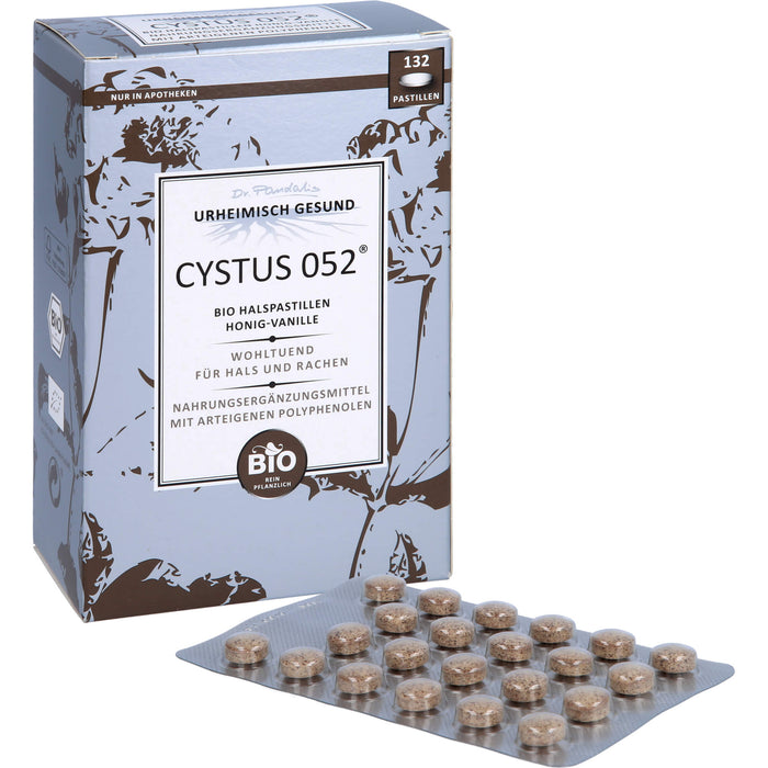 Dr. Pandalis CYSTUS 052 Bio Halspastillen Honig-Vanille, 132 pcs. Pastilles