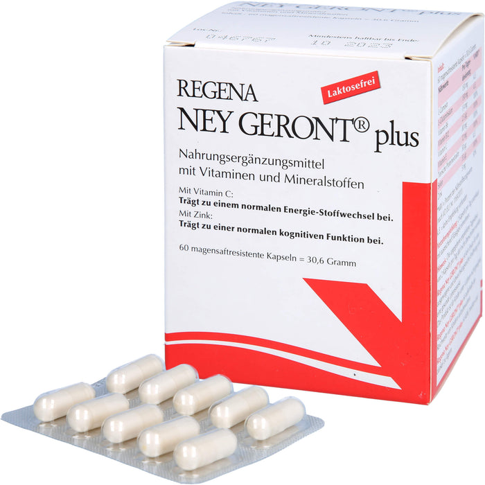 Regena Ney Geront plus Kapseln zur Verbesserung des Energiehaushalts, 60 pc Capsules