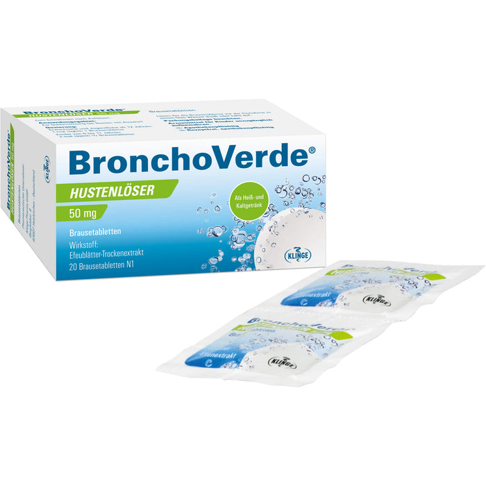 BronchoVerde Hustenlöser 50 mg Brausetabletten, 20 pc Tablettes