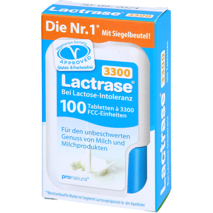 Lactrase 3300 bei Lactose-Intoleranz Tabletten, 100 pc Tablettes