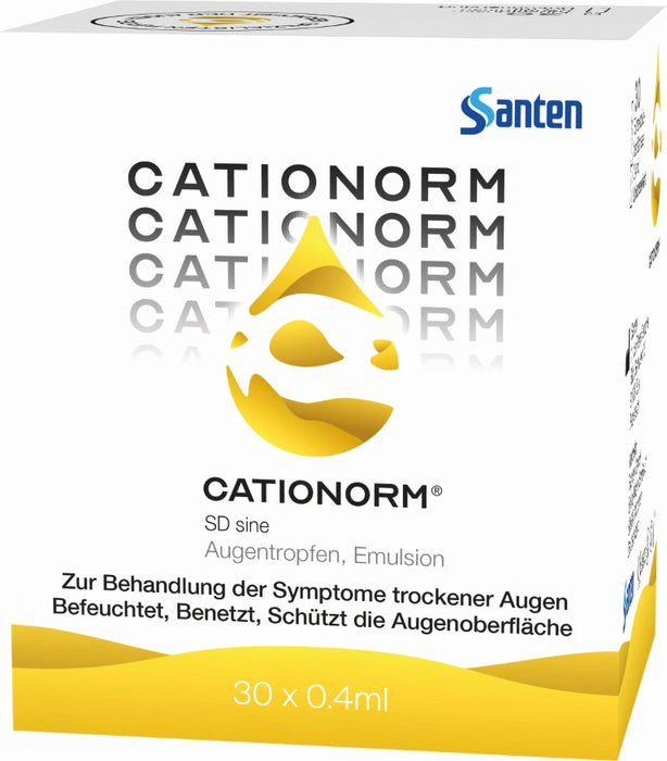 Cationorm-Augentropfen – der Rundumschutz bei trockenen und/oder tränenden Augen, 30 pcs. Single-dose pipettes