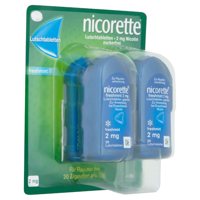 nicorette freshmint 2 mg Lutschtabletten, 80 pc Tablettes