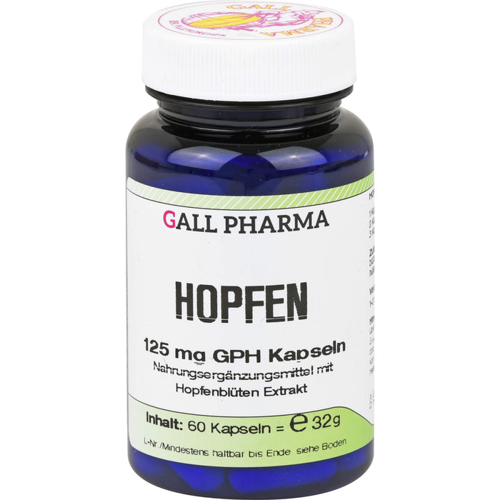 GALL PHARMA Hopfen 125 mg GPH Kapseln, 60 pcs. Capsules