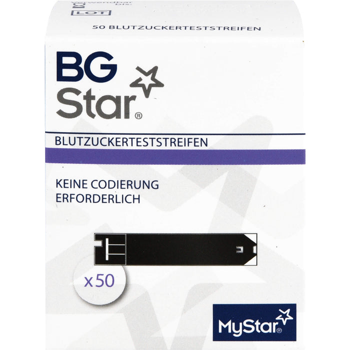 BG Star Medi-Spezial Blutzuckerteststreifen, 50 pcs. Test strips