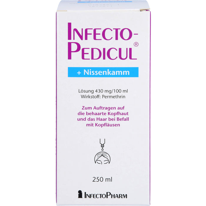 INFECTOPEDICUL Lösung + Nissenkamm bei Kopfläusen, 250 ml Solution