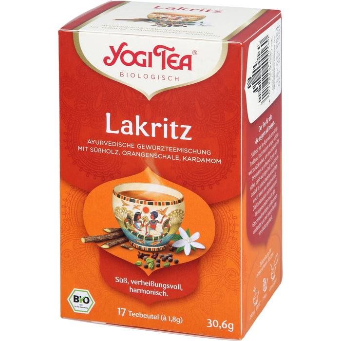 YOGI TEA Lakritz ayurverdische Gewürzteemischung, 17 St. Filterbeutel