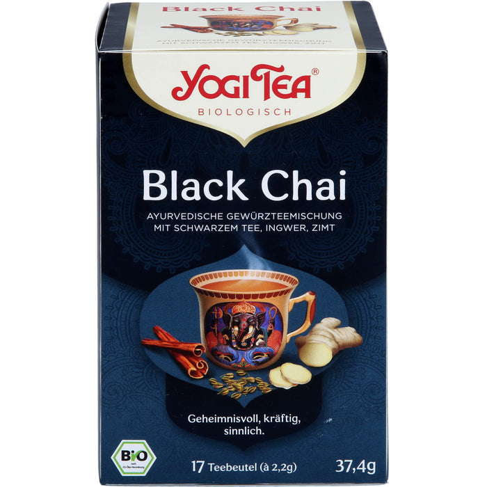 YOGI TEA Black Chai ayurvedische Gewürzteemischung, 17 pcs. Filter bag