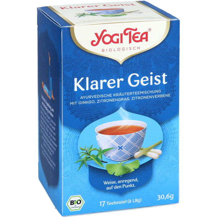 YOGI TEA Klarer Geist ayurvedische Kräuterteemischung, 17 pcs. Filter bag