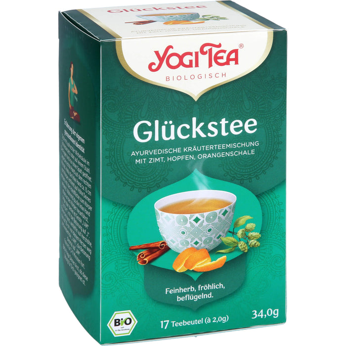 YOGI TEA Glücks Tee ayurvedische Kräuterteemischung, 17 pc Sac filtrant