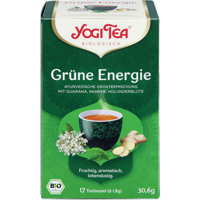 YOGI TEA Grüne Energie ayurvedische Grünteemischung, 17 pc Sac filtrant