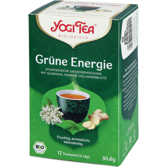 YOGI TEA Grüne Energie ayurvedische Grünteemischung, 17 St. Filterbeutel