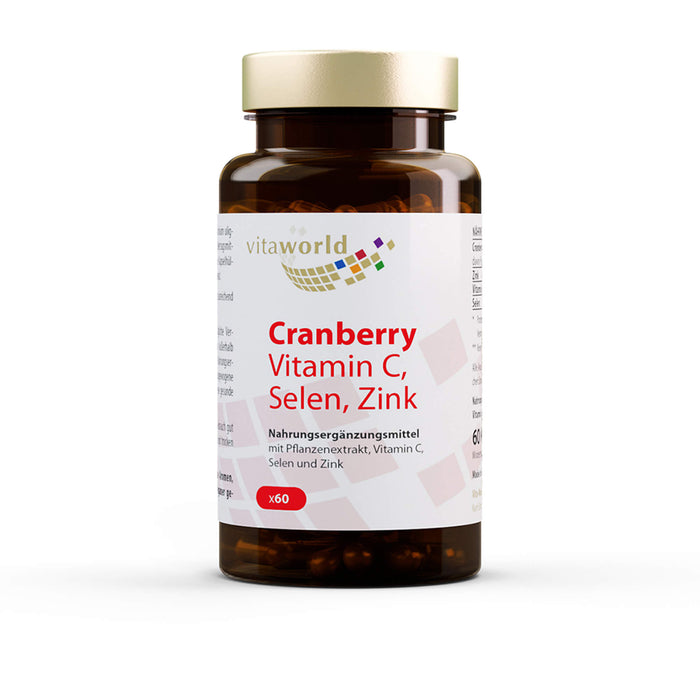 vitaworld Cranberry Vitamin C, Selen, Zink Kapseln, 60 St. Kapseln