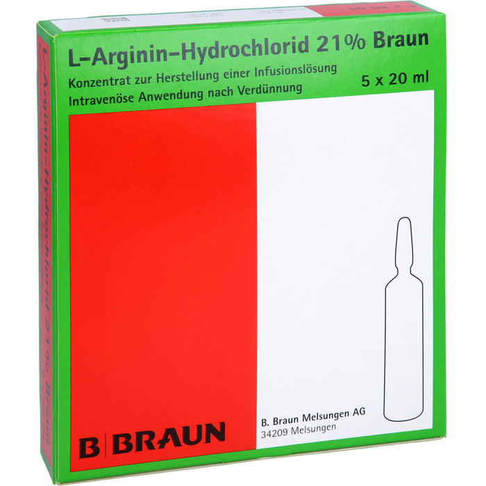 B. BRAUN L-Arginin-Hydrochlorid 21% Lösung, 100 ml Solution