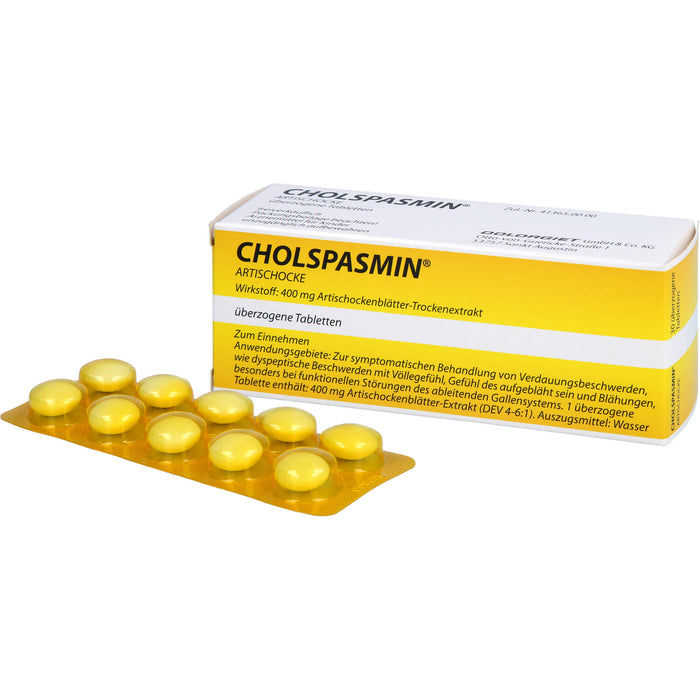 CHOLSPASMIN Artischocke Tabletten, 30 St. Tabletten