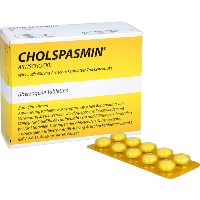 CHOLSPASMIN Artischocke Tabletten, 100 St. Tabletten