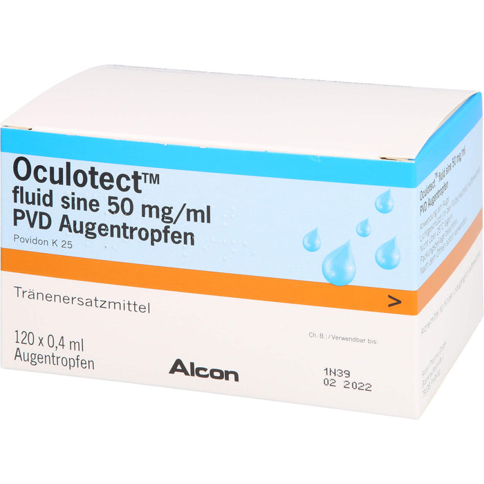 Oculotect fluid sine 50 mg/ml PVD Augentropfen, 120 pcs. Solution