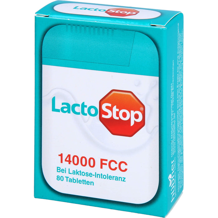 LactoStop 14000 FCC Spender bei Lactose-Intoleranz, 80 St. Tabletten