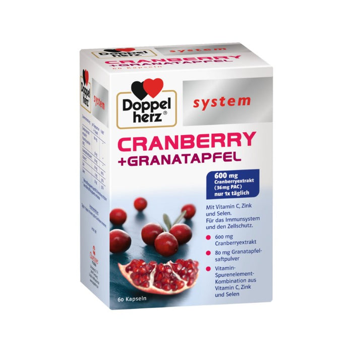 Doppelherz system CRANBERRY + GRANATAPFEL, 60 St. Kapseln