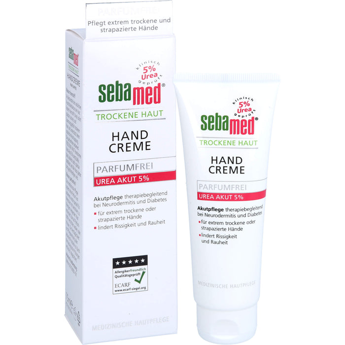 sebamed Trockene Haut Parfumfrei Handcreme Urea 5%, 75 ml Creme