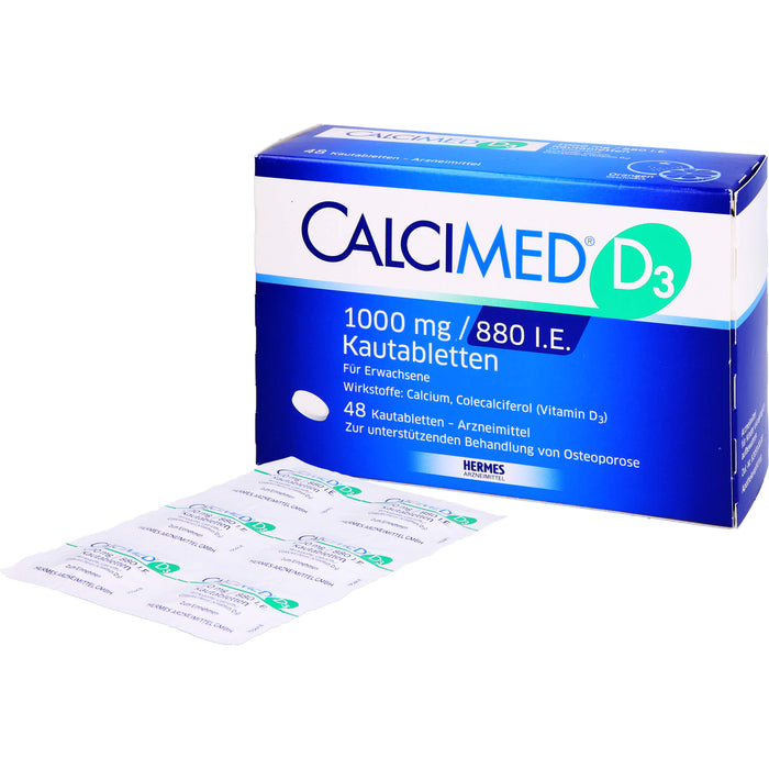 Calcimed D3 1000 mg/880 I.E. Kautabletten, 48 St KTA