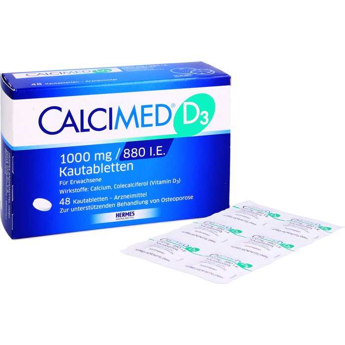 Calcimed D3 1000 mg/880 I.E. Kautabletten, 48 St KTA