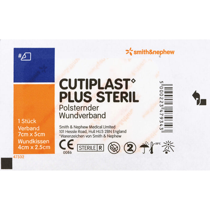 Cutiplast plus steril Wundverband 5 cm x 7 cm, 1 pc Pansements