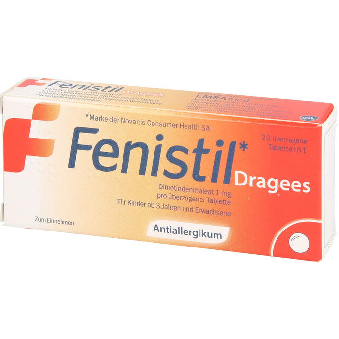 Fenistil Emra Dragees, 20 pc Tablettes