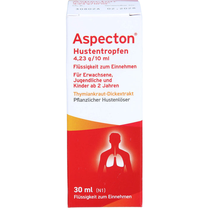 Aspecton Hustentropfen pflanzlicher Hustenlöser, 30 ml Solution