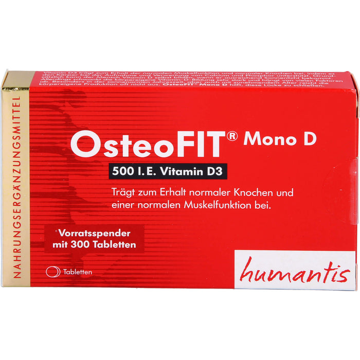 OsteoFIT Mono D Tabletten trägt zum Erhalt normaler Knochen und einer normalen Muskelfunktion bei, 300 pc Tablettes