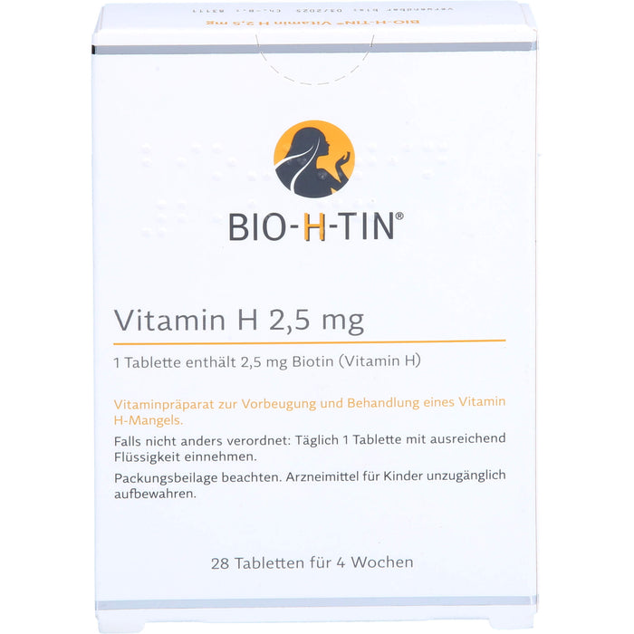 BIO-H-TIN Vitamin H 2,5 mg Tabletten für 4 Wochen, 28 pcs. Tablets