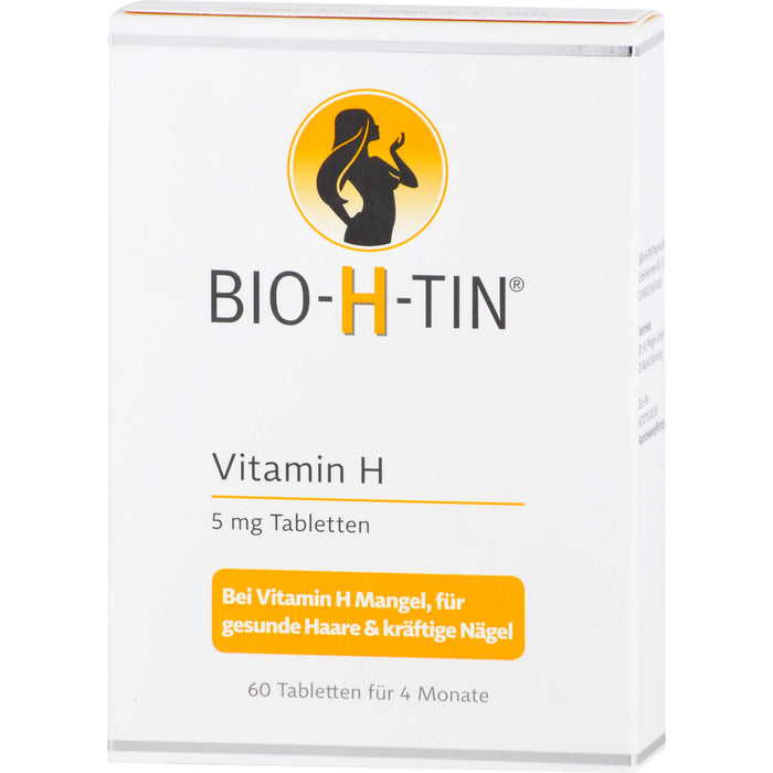 BIO-H-TIN Vitamin H Tabletten 5 mg für 4 Monate, 60 St. Tabletten