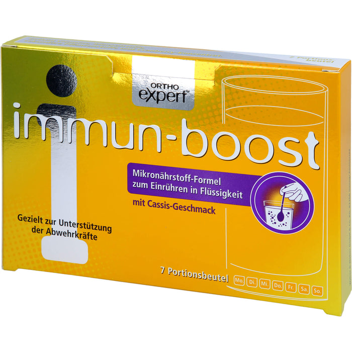 Orthoexpert immun-boost Cassis Trinkgranulat, 7 St. Beutel