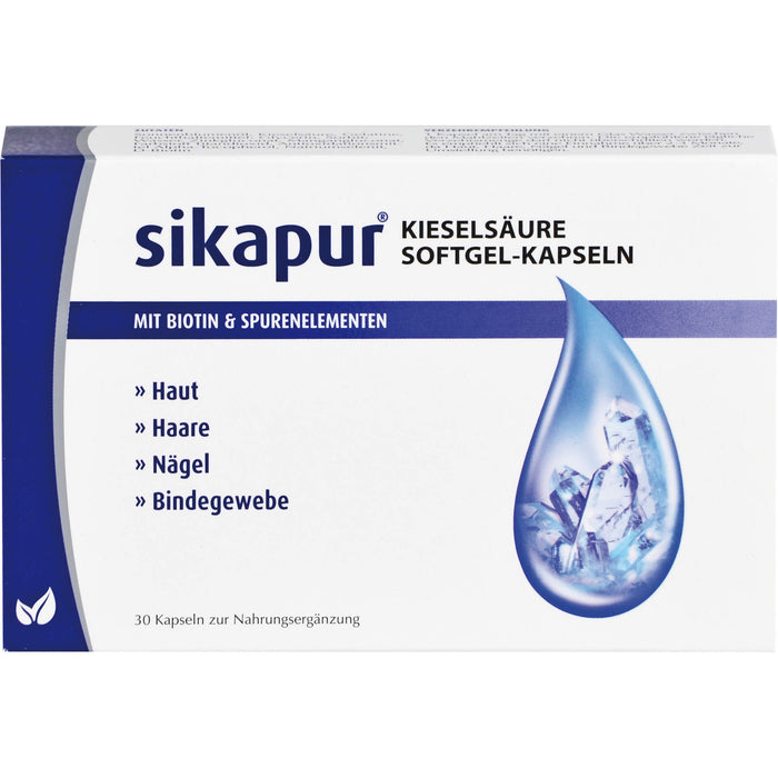 sikapur Kieselsäure Softgel-Kapseln, 30 pcs. Capsules