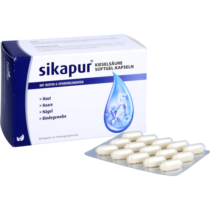 sikapur Kieselsäure Softgel-Kapseln, 90 St. Kapseln