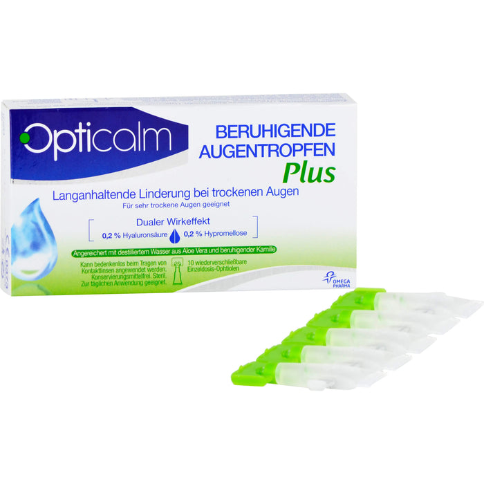 Opticalm Beruhigende Augentropfen Plus, 10 pc Pipettes à dose unique