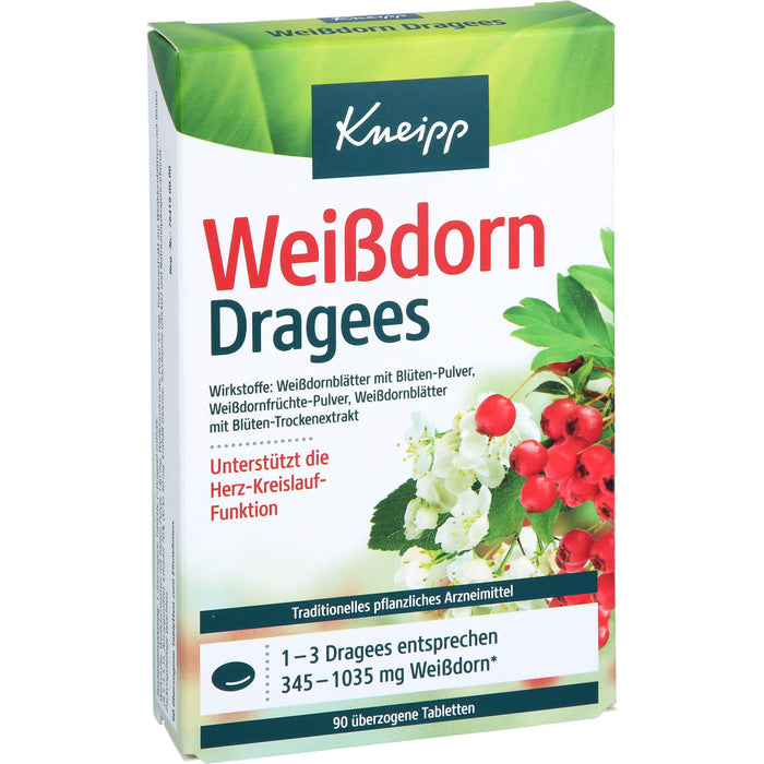 Kneipp Weißdorn Dragees, 90 pc Tablettes