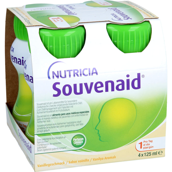 NUTRICIA Souvenaid Vanillegeschmack Trinkflaschen, 4 pc Bouteilles