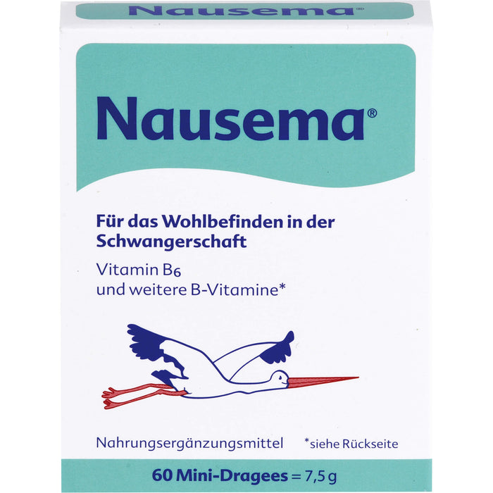 Nausema Mini-Dragees für Wohlbefinden in der Schwangerschaft, 60 pcs. Tablets