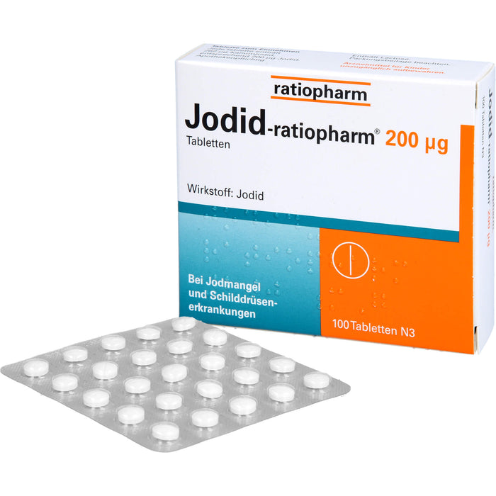 Jodid-ratiopharm 200 µg Tabletten, 100 pc Tablettes