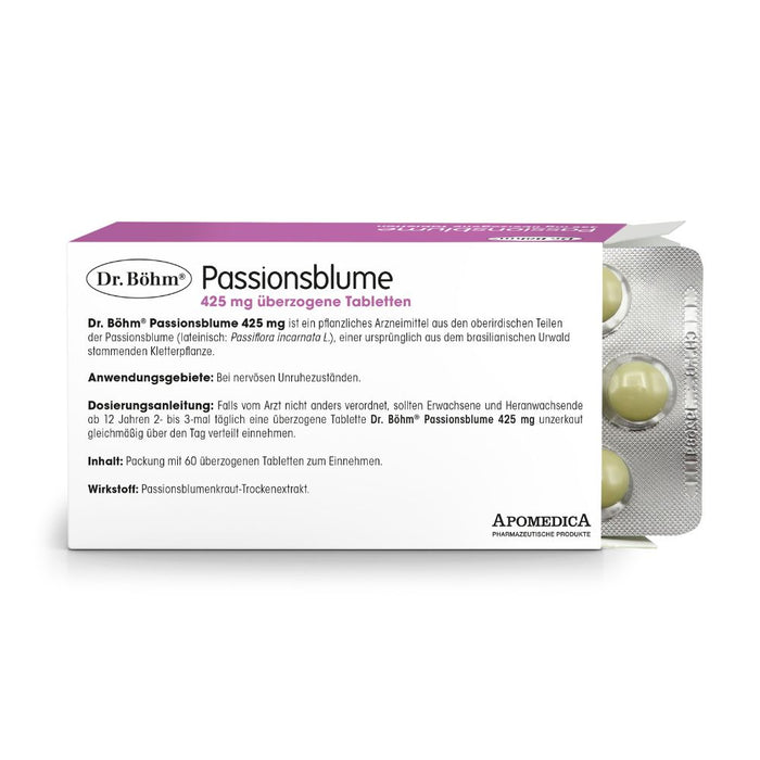 Dr Böhm Passionsblume 425 mg Tabletten, 60 pc Tablettes