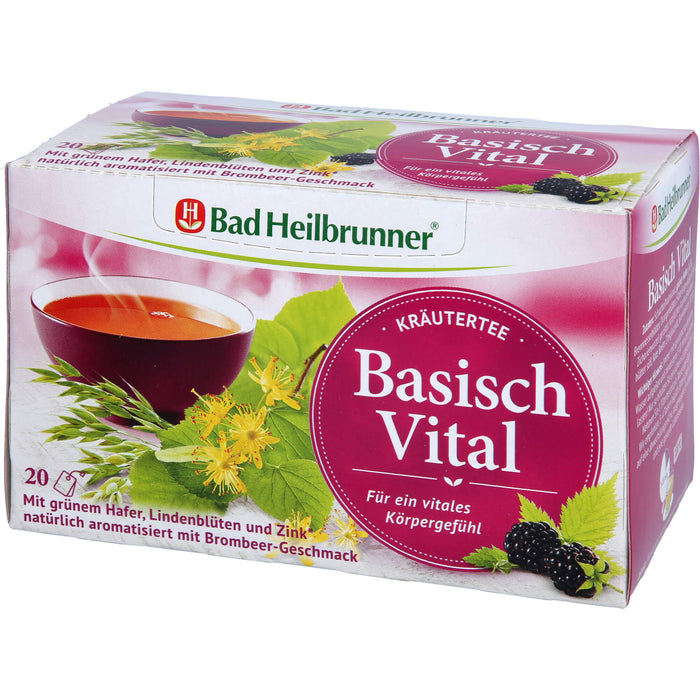 Bad Heilbrunner Kräutertee Basisch Vital, 20X2.0 g FBE